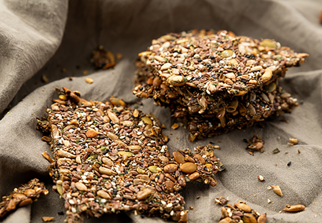 homemade seed crackers