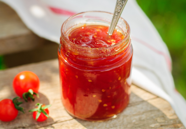 Homemade tomato jam