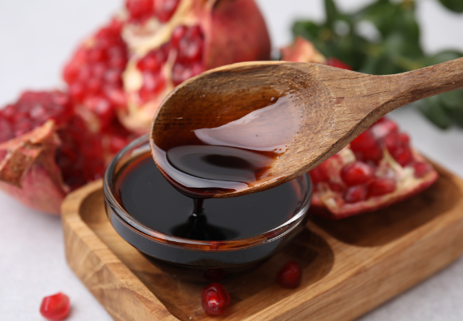 Homemade pomegranate molasses