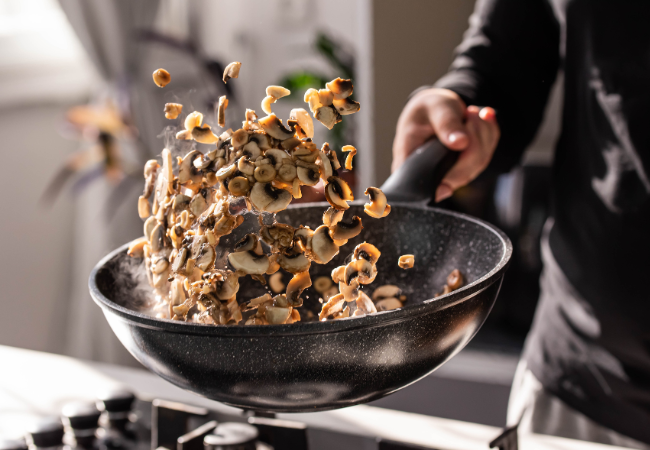 Cooking with mushrooms