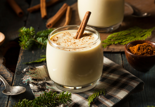 Homemade eggnog for the festive season