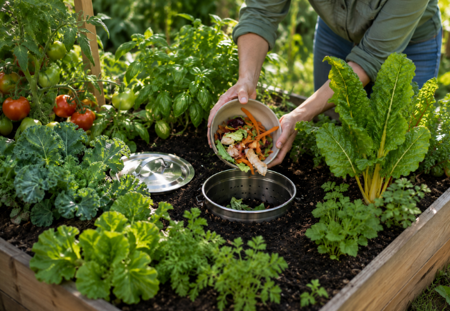 Raised bed gardening