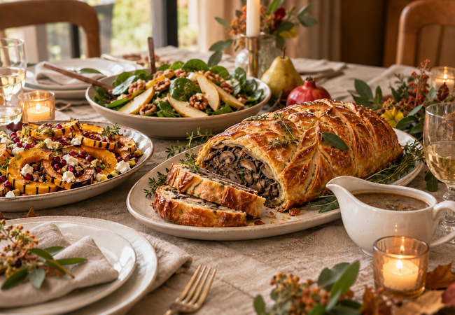 Vegetarian_Harvest_Table_650x450 Vegetarian Thanksgiving Harvest Table