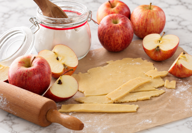 Freezing pies for the holidays.